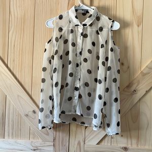 Polka dot blouse